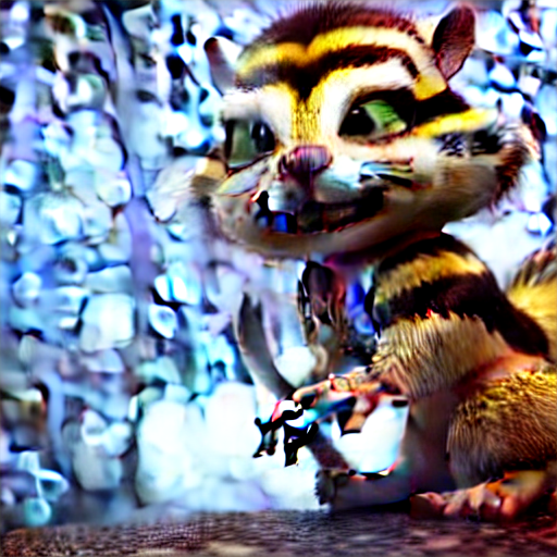 chipmunk dressed in Kraven the Hunter's costume