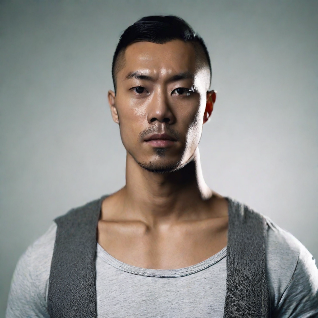 front shot, photo of asian  looks at viewer, cinematic shot