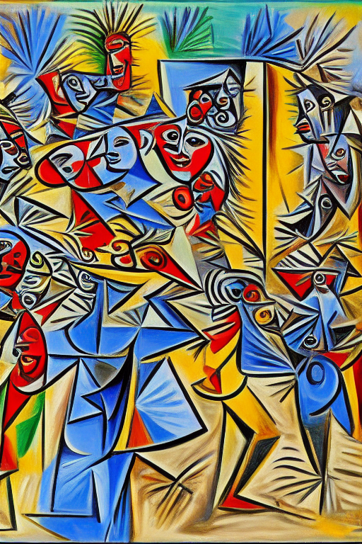 Dancing people by picasso