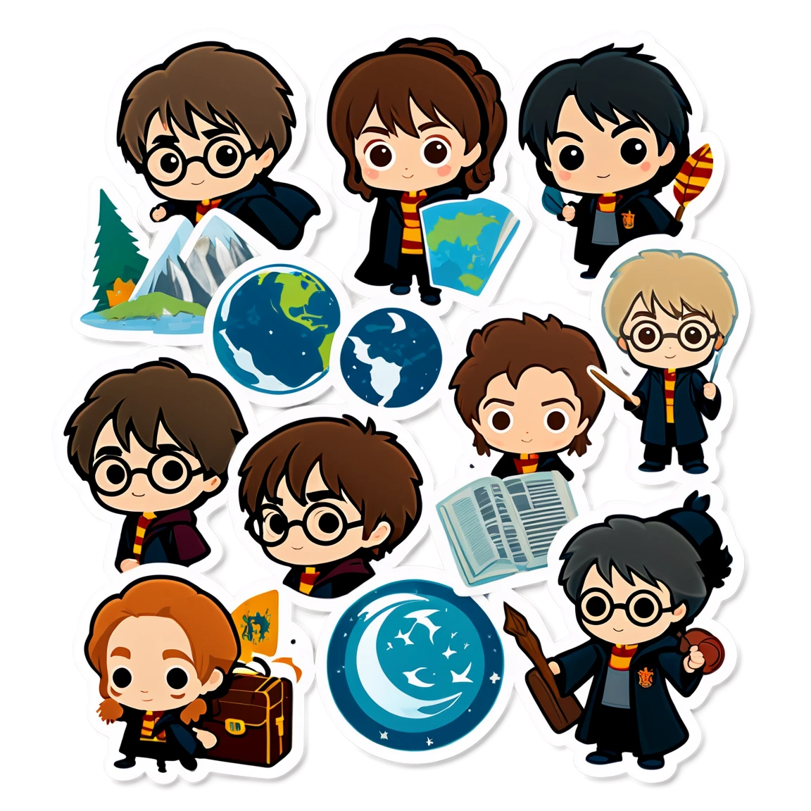 travel harry-potter stickers