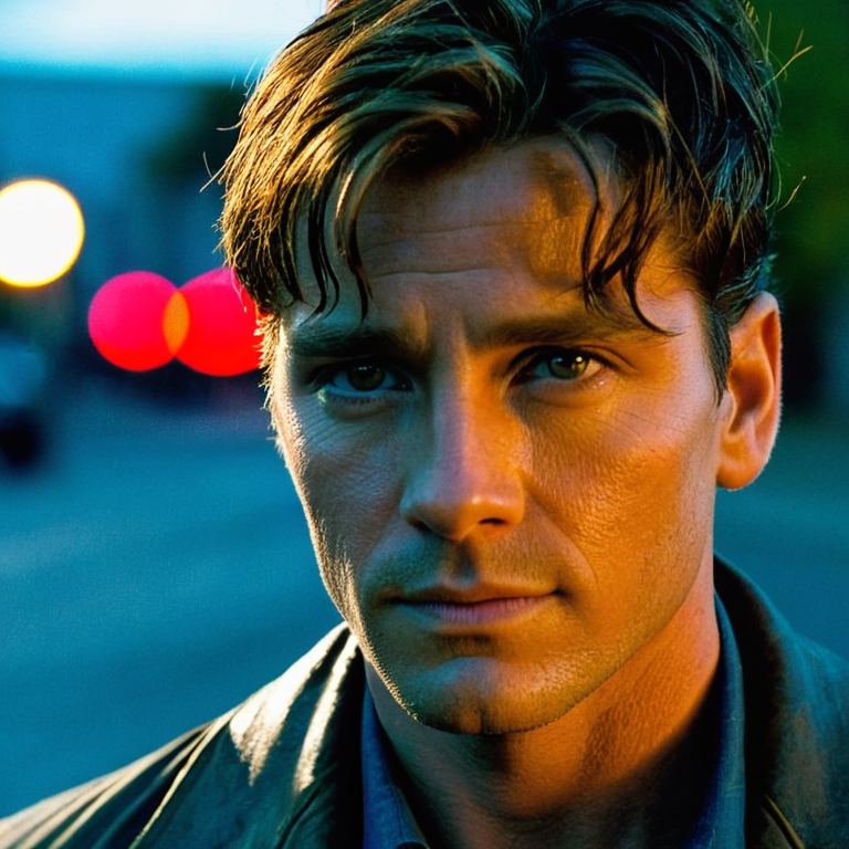 front shot, actor photo of a   looks at viewer, cinematic shot