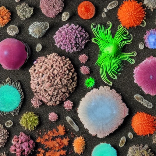 10 different sorts of bacterias