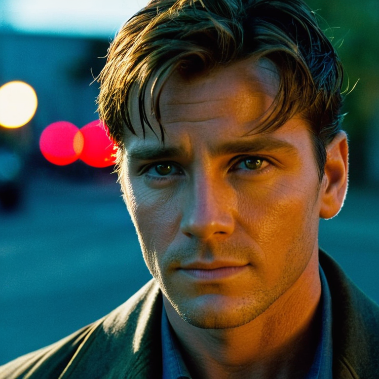 front shot, actor photo of a   looks at viewer, cinematic shot