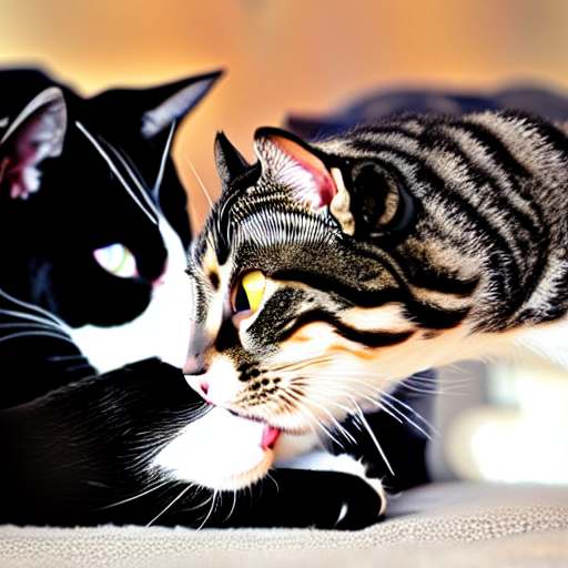 Stable Diffusion prompt: a cat kiss a fish - PromptHero