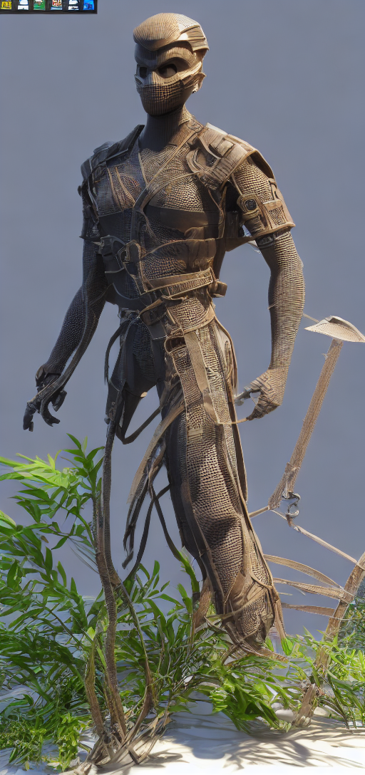 3-D mesh model of a man playing, unreal, engine, digital 