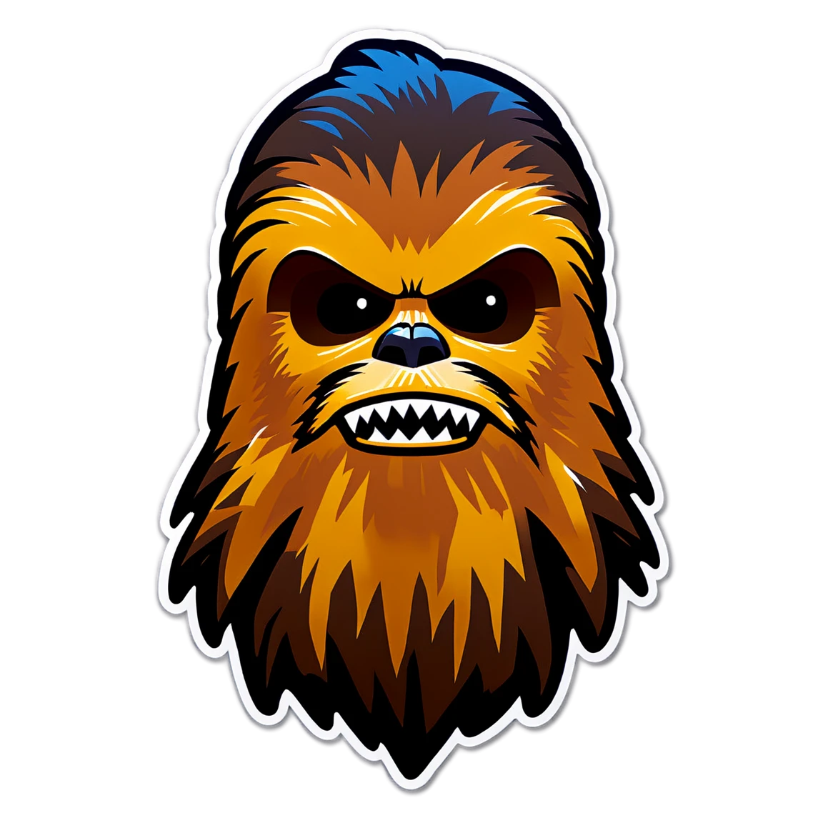 with Chewbacca star-wars stickers