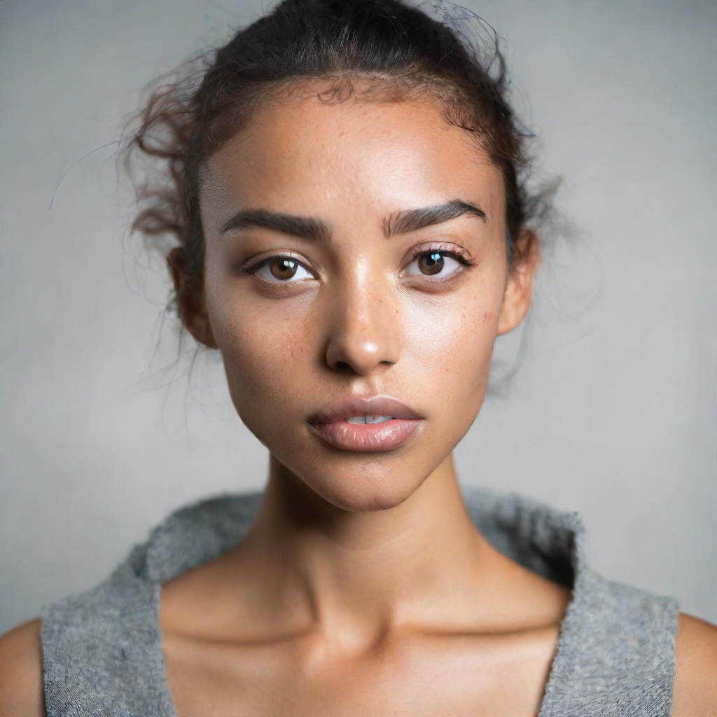 front shot, photo of   looks at viewer, cinematic shot