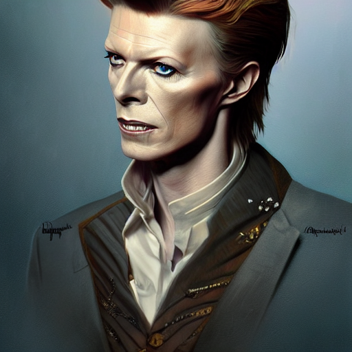 Stable Diffusion prompt: portrait of david bowie, - PromptHero
