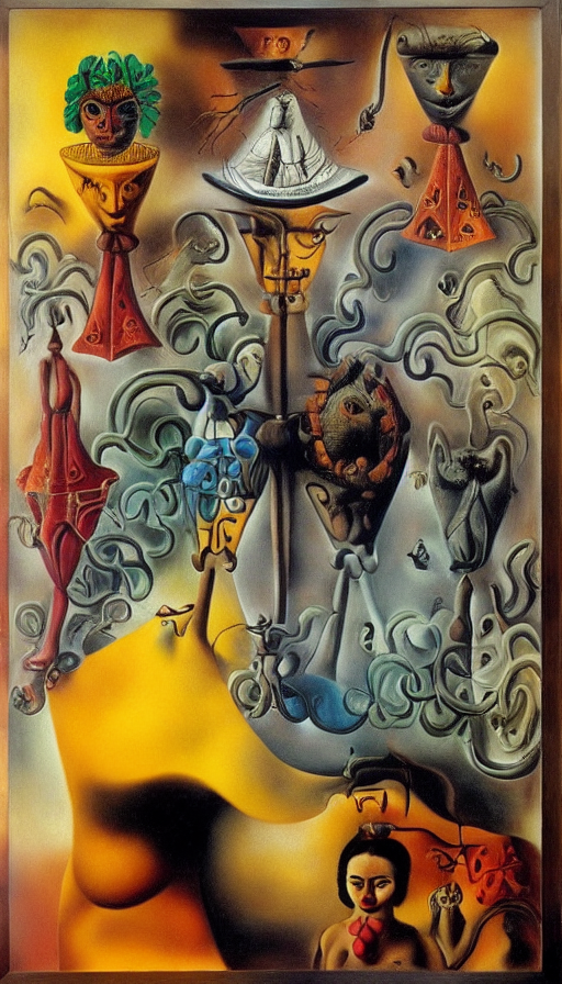 by Salvador Dali by Frida Kahlo