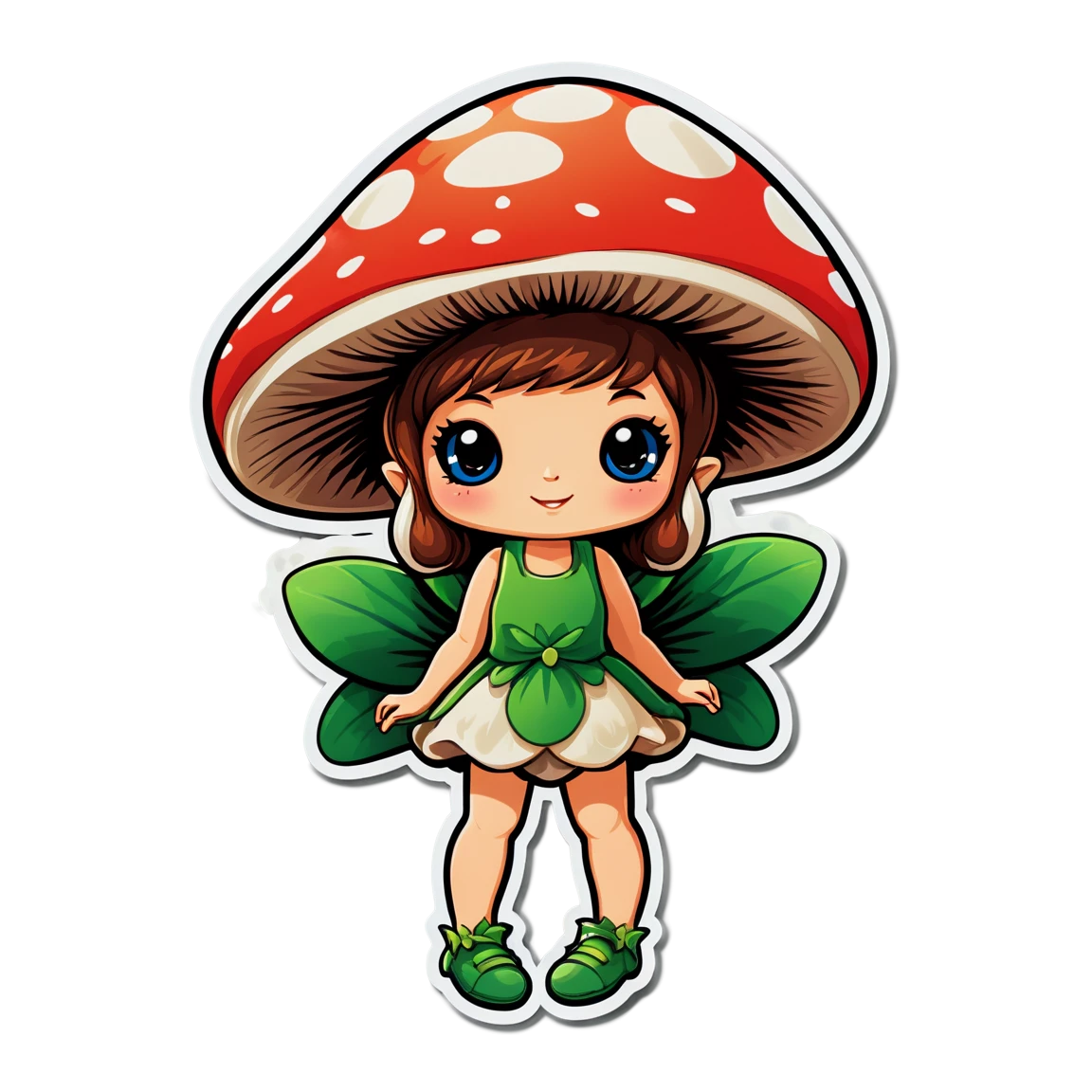 with a mushroom fairy mushroom stickers