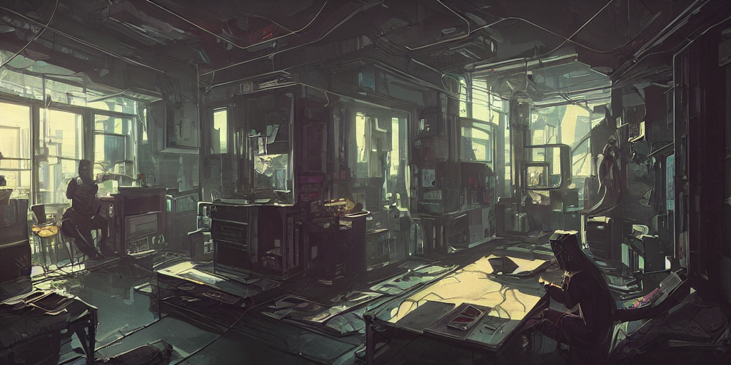 Stable Diffusion prompt: cyberpunk noir apartment - PromptHero