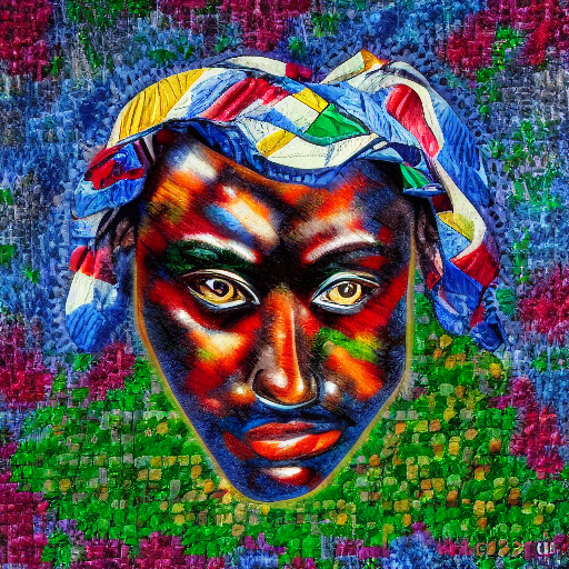 Sigma male, dark skinned vangogh , HD color photograph