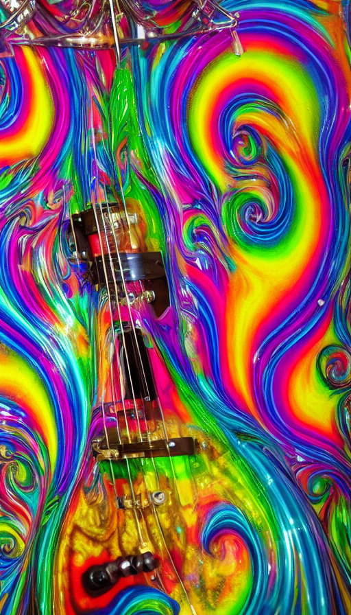 a psychedelic double bass