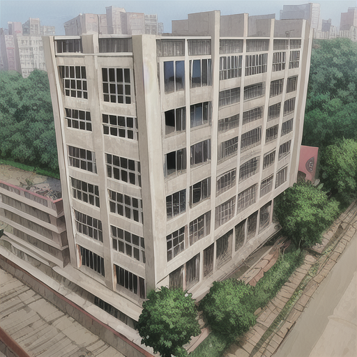 Anything prompt: Dhaka Bangladesh BUET ECE building Anime - PromptHero