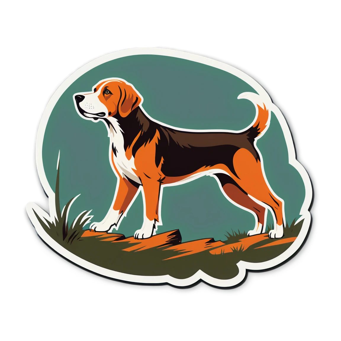 with hunting dog hunting stickers