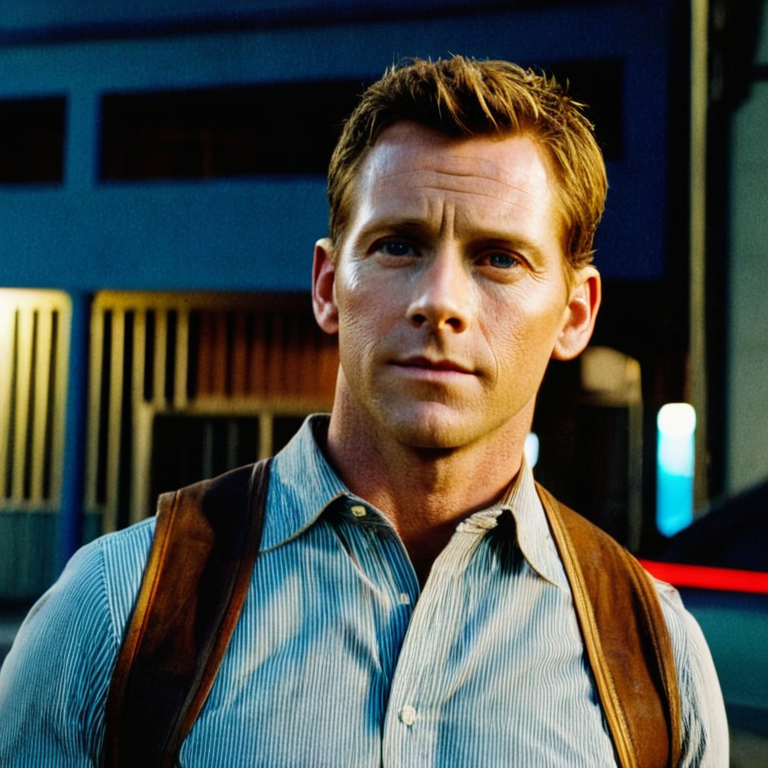 front shot, actor photo of a Ryan  looks at viewer, cinematic shot