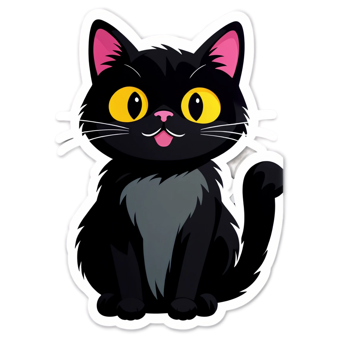 Maurosoft Cat Stickers black-cat stickers