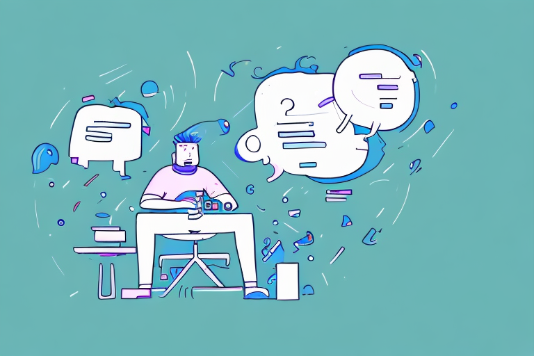 someone playing a video game, with a thought bubble showing their confusion and frustration, hand-drawn abstract illustration for a company blog, in style of corporate memphis, faded colors, white background, professional, minimalist, clean lines