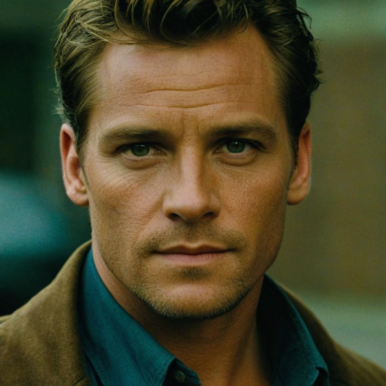 front shot, actor photo of a   looks at viewer, cinematic shot