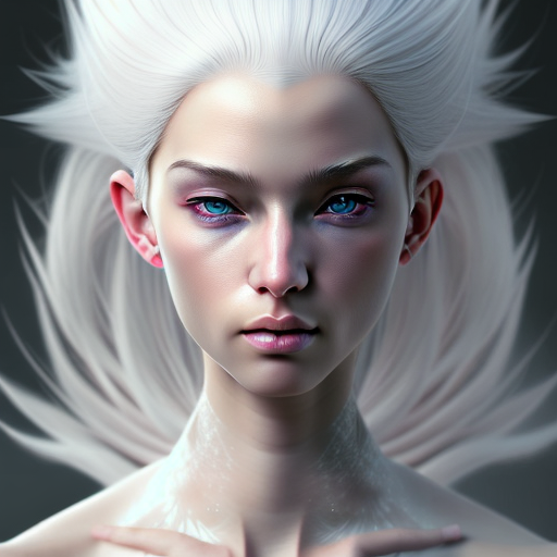 Openjourney prompt: hyperrealistic gorgeous white hair - PromptHero