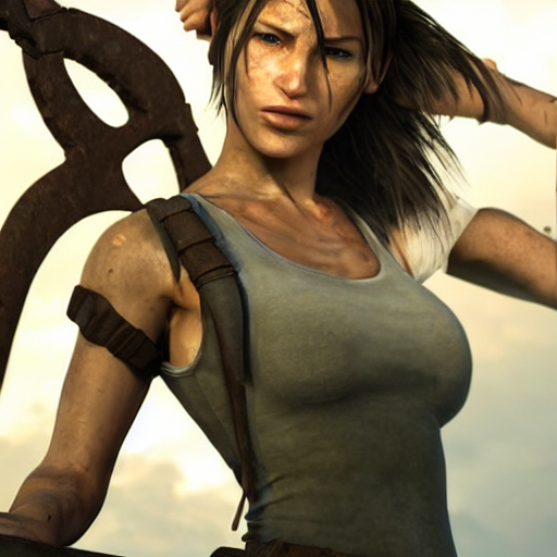 Stable Diffusion prompt: Lara Croft from tomb raider, - PromptHero