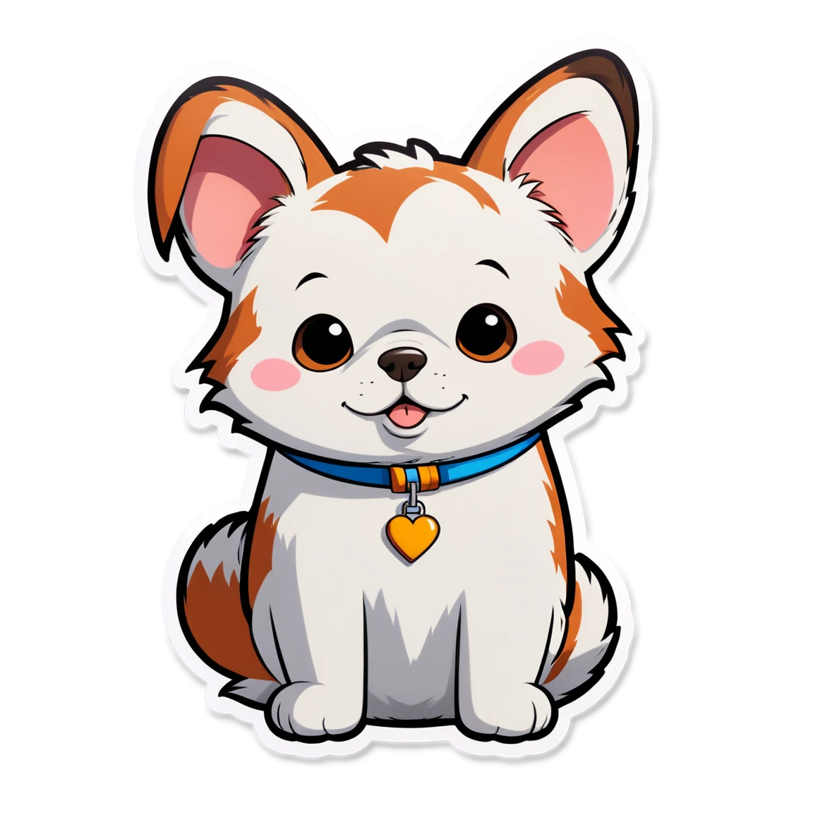 create a sticker with cartoon character listening to someone and the text around it that says "keep talking, I'm diagnosing you"  pet stickers