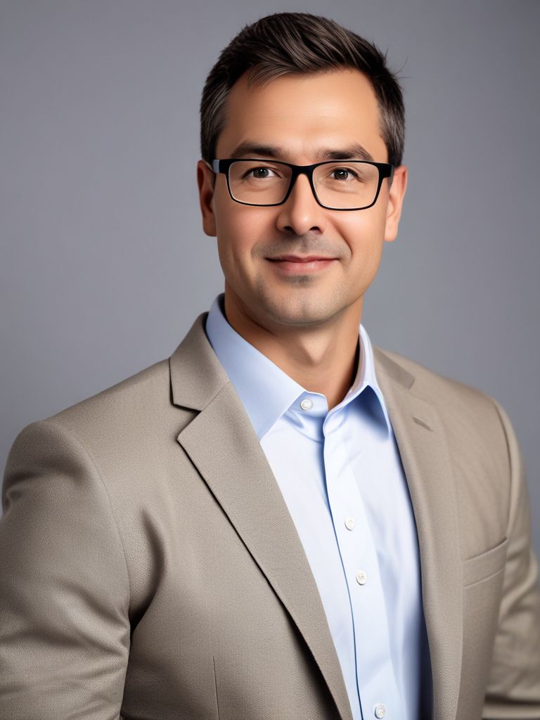 Headshot of a man in a business setting.