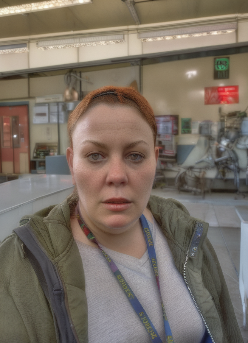 Female, realistic, HD color photograph