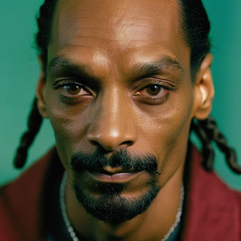 front shot, actor photo of a Snoop  looks at viewer, cinematic shot