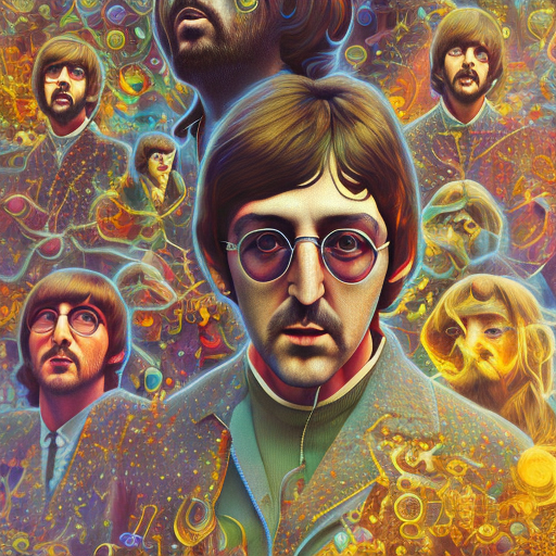 Openjourney prompt: beatles on lsd, hyper detailed, - PromptHero