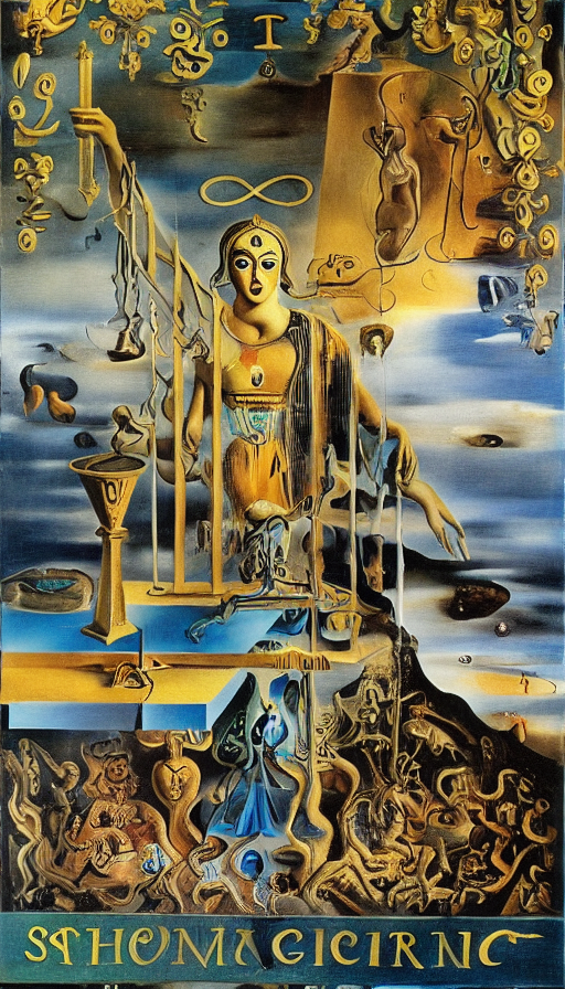 Tarot The Magician by Salvador Dali