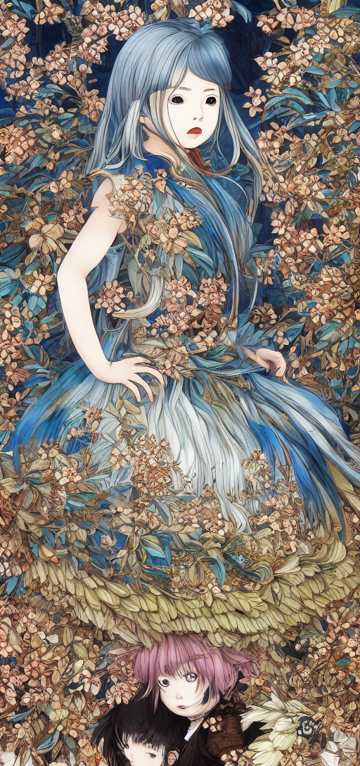 By murakami, manga, digital art, hyper detailed, concept art highly detailed, centered, portrait, colored accurately fac