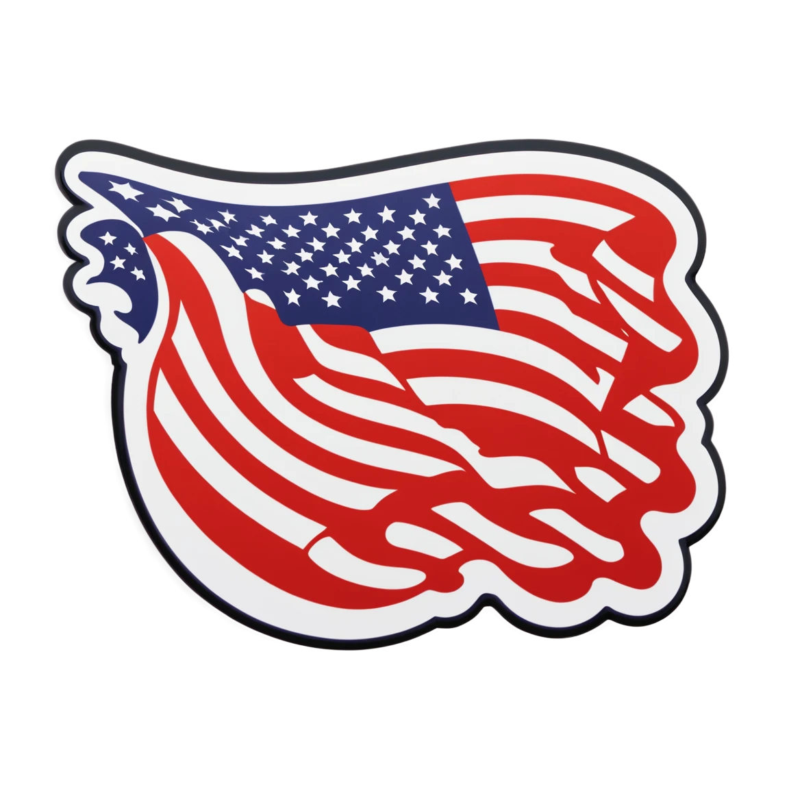 american flag motorcycle stickers