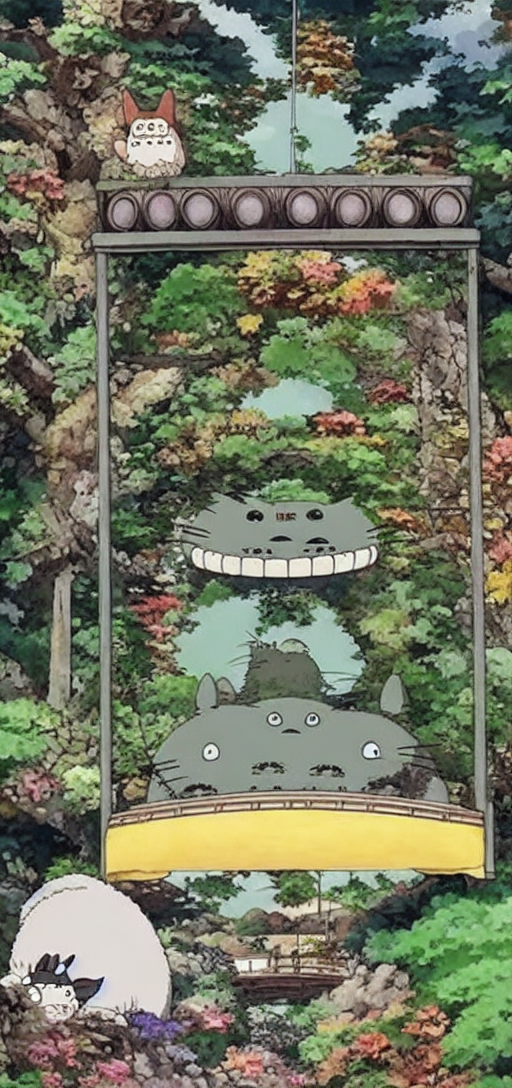 Studio ghibli Totoro style