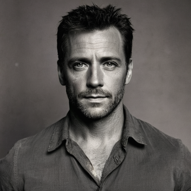 front shot, actor photo of a   looks at viewer, cinematic shot