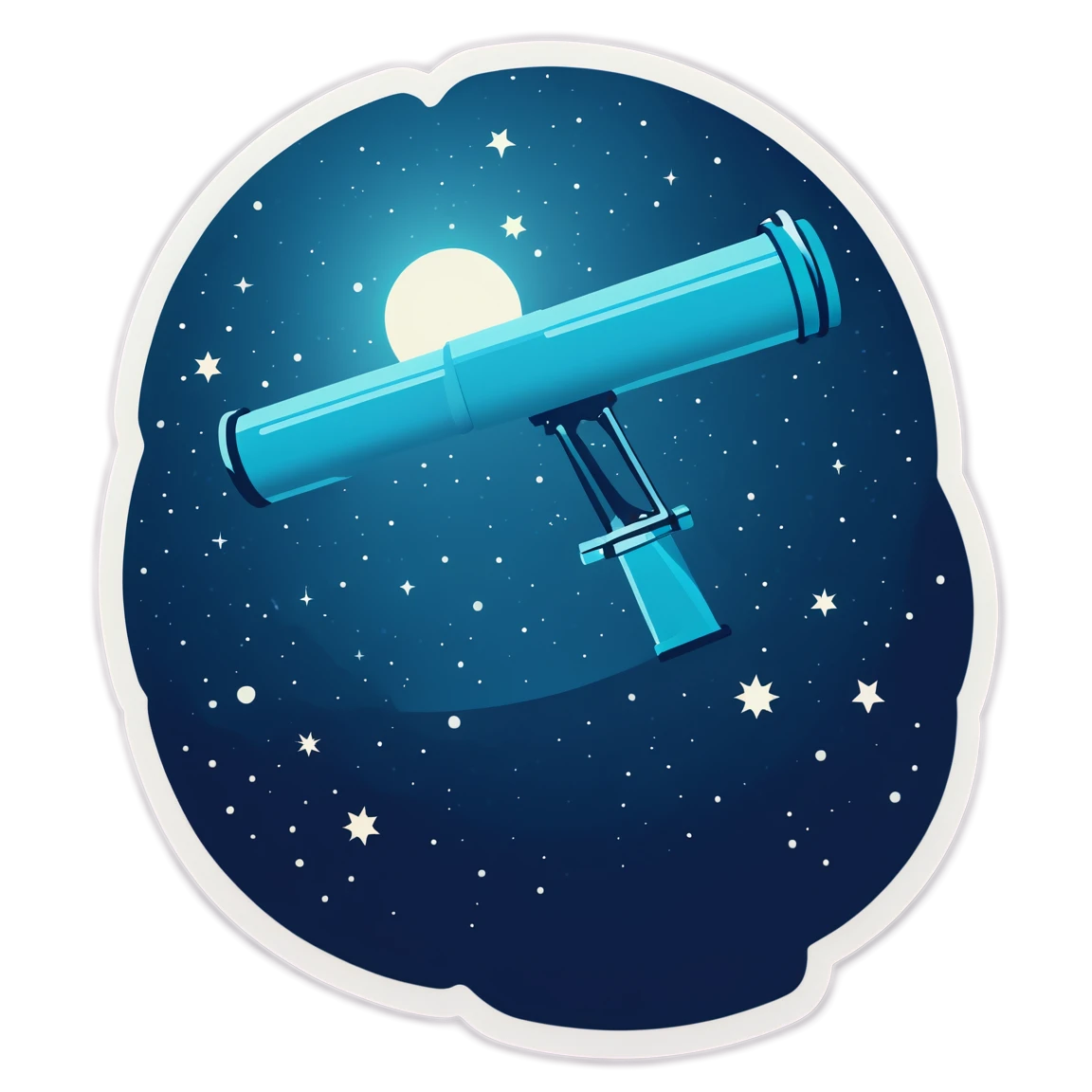 telescope space stickers