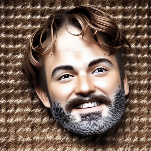 A man with brown hair photorealistic