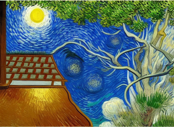 by Vincent van Gogh by Rene Magritte surrealist