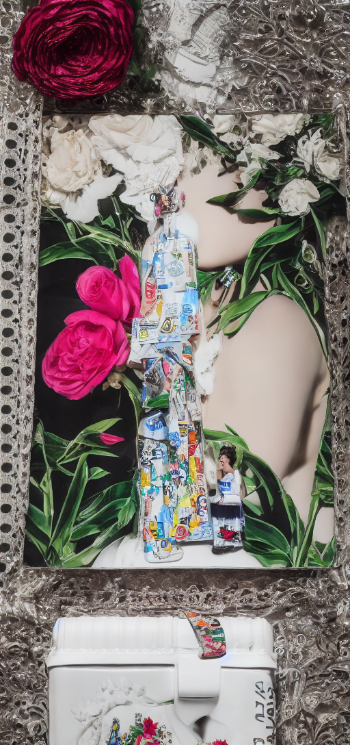 A princess wearing Prada with a milk carton 