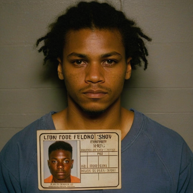 front shot, mugshot photo of a   looks at viewer, cinematic shot