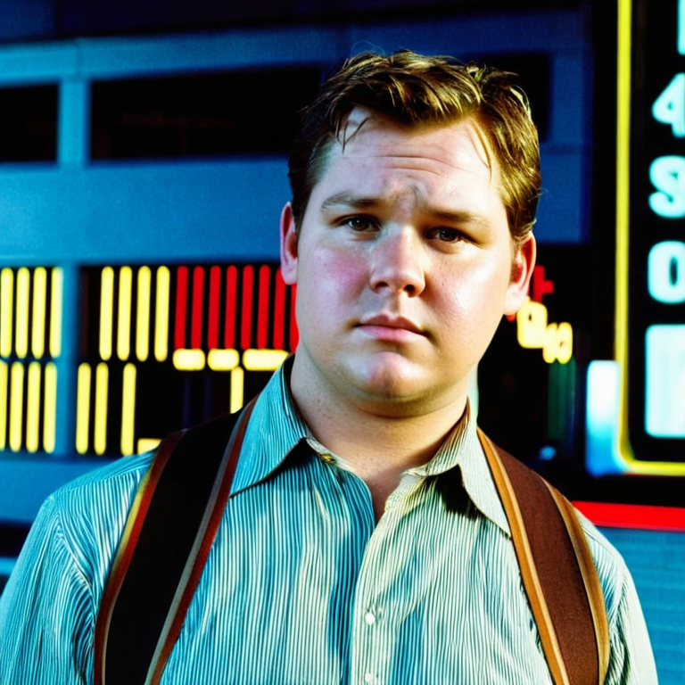 front shot, actor photo of a Fat face very chubby  looks at viewer, cinematic shot