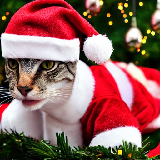 Stable Diffusion prompt: Kucing di hari natal - PromptHero