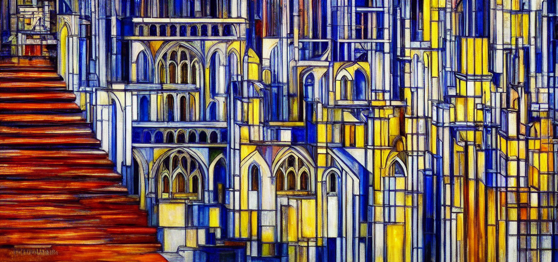 Cathedral by Mondrian
