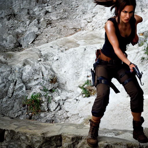 Stable Diffusion prompt: Lara Croft from tomb raider, - PromptHero