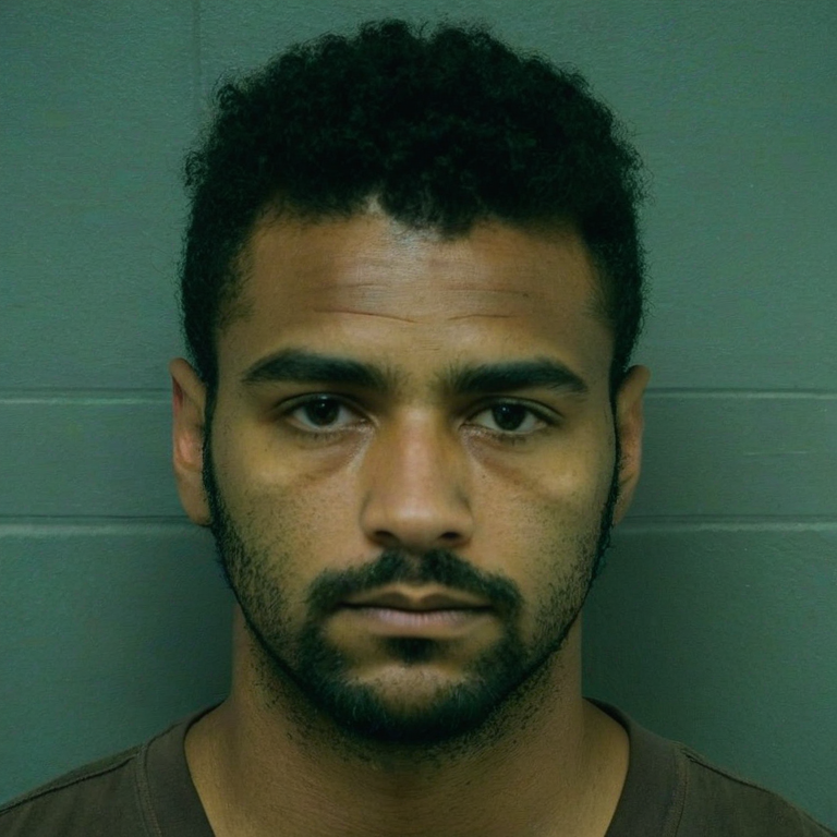 front shot, mugshot photo of a The firs t they e say  looks at viewer, cinematic shot