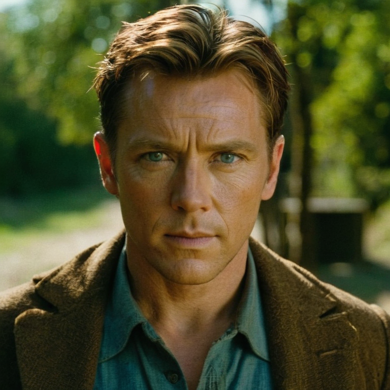 front shot, actor photo of a Go  looks at viewer, cinematic shot