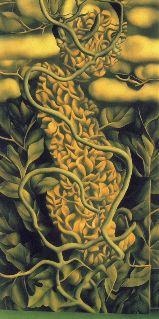 by Frida Kahlo by Rene Magritte surrealist