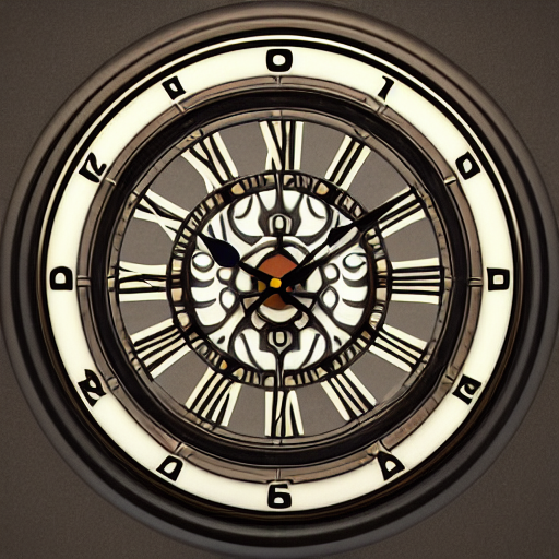 Stable Diffusion prompt: wall clock design in art nouveau - PromptHero