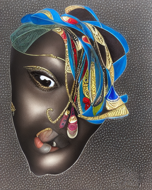 A beautiful handsome dark skinned prince