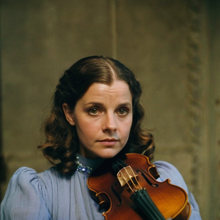 front shot, actor photo of a Woman viola  looks at viewer, cinematic shot